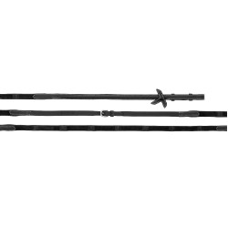 Leder- en rubberteugels K by Equithème K-Touch Zwart