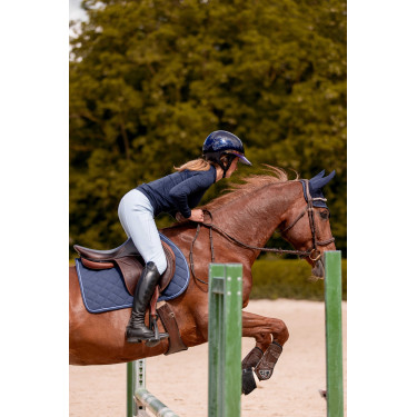 Lederen en rubberen teugels K by Equithème K-Grip