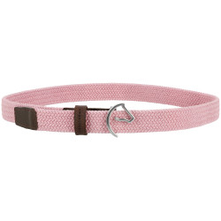 Gevlochten riem Equithème EK-Horse Roze