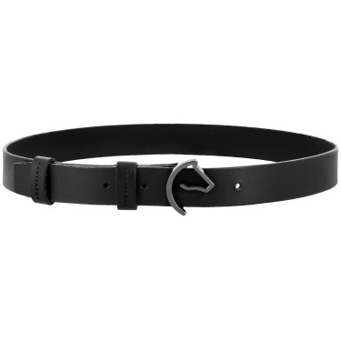 Leren riem Equithème EK-Horse Zwart