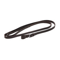 Longe met zilverkleurige ketting met vaste greep Donkerbruin
