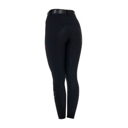 Damesbroek slim fit hoge taille Equestro Ridertechnology full grip