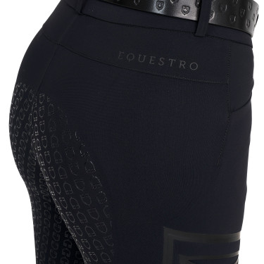 Damesbroek slim fit hoge taille Equestro Ridertechnology full grip