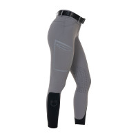 Slim fit damesbroek met hoge taille Equestro Ridertechnology met gelaste naden Spotvogel Grijs