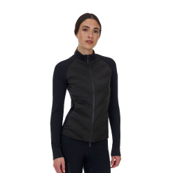 Technische damesbovenzijde Equestro Ridertechnology Hybrid Zwart