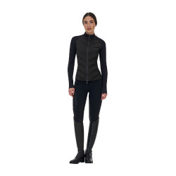 Technische damesbovenzijde Equestro Ridertechnology Hybrid Zwart