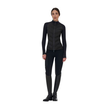 Technische damesbovenzijde Equestro Ridertechnology Hybrid Zwart