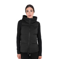 Dames technische bodywarmer met capuchon Ridertechnology Zwart