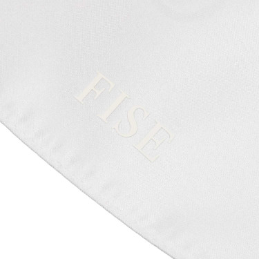 Wedstrijdplastron met geborduurd Equestro X Fise-logo Wit