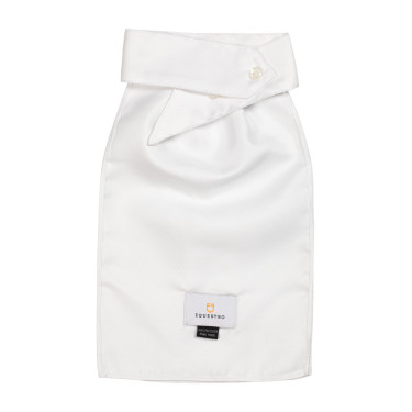 Wedstrijdplastron met geborduurd Equestro X Fise-logo Wit