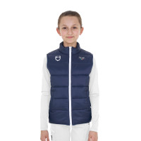 Unisex kinderslim-fit bodywarmer Equestro X Fise Marineblazer Marineblauw