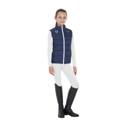 Unisex kinderslim-fit bodywarmer Equestro X Fise Marineblazer Marineblauw