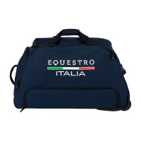 Trolleytas met Equestro X Fise-logo Marineblazer Marineblauw