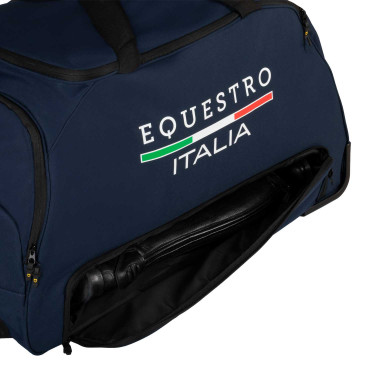 Trolleytas met Equestro X Fise-logo Marineblazer Marineblauw