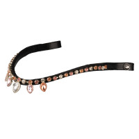 Frontalband met strass druppelmodel Zwart / oranje / roze Motieven