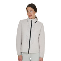 Softshell dames met logo op de rug Havenmist Grijs