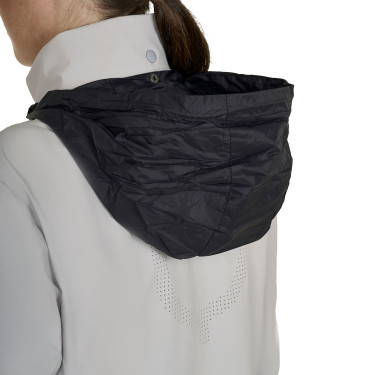 Softshell dames met logo op de rug Havenmist Grijs