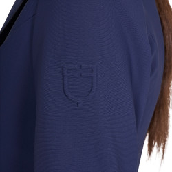 Dames wedstrijdjasje met rits en knopen Marineblazer Marineblauw