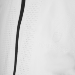 Softshell heren met logo op de rug Wit