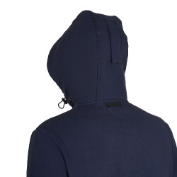 Herenhoodie met verstelbare capuchon en rits Marineblazer Marineblauw