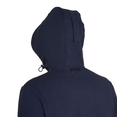 Herenhoodie met verstelbare capuchon en rits Marineblazer Marineblauw