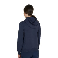 Dameshoodie met verstelbare capuchon en rits Marineblazer Marineblauw