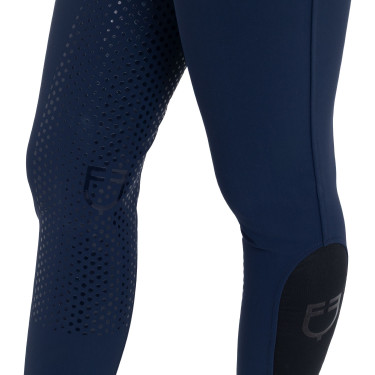 Damesbroek met full grip, hoge taille, logo in strass