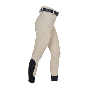 Damesbroek met hoge taille monogram
