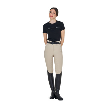 Damesbroek met hoge taille monogram