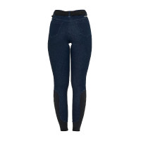 Damesbroek in denimstof Blauw denim Damesbroek in denimstof Blauw denim