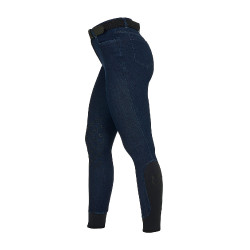 Damesbroek in denimstof Blauw denim