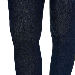 Damesbroek in denimstof Blauw denim
