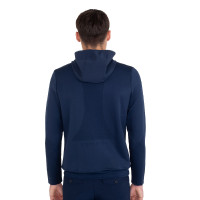 Technische herenhoodie met micro-mesh inzetstukken Marineblazer Marineblauw
