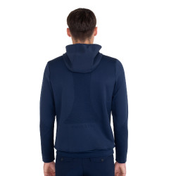 Technische herenhoodie met micro-mesh inzetstukken Marineblazer Marineblauw