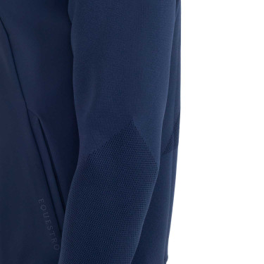 Technische herenhoodie met micro-mesh inzetstukken Marineblazer Marineblauw