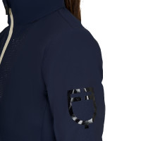 Unisex softshell voor kinderen met logo op de rug Marineblazer Marineblauw