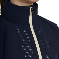 Unisex softshell voor kinderen met logo op de rug Marineblazer Marineblauw