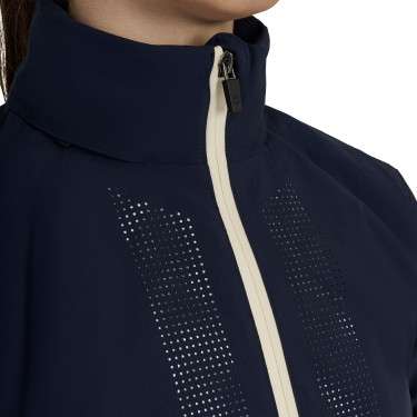 Unisex softshell voor kinderen met logo op de rug Marineblazer Marineblauw