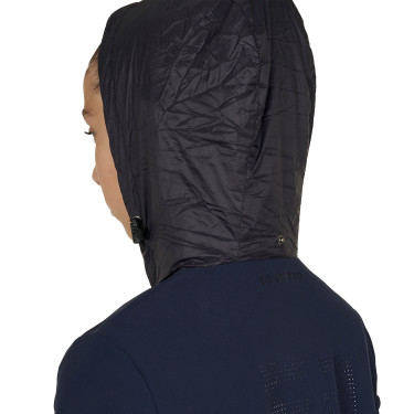 Unisex softshell voor kinderen met logo op de rug Marineblazer Marineblauw