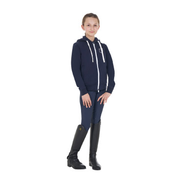 Unisex kinderhoodie met rits aan de voorkant Marineblazer Marineblauw