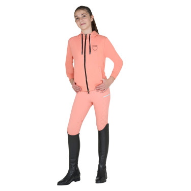 Unisex kinderhoodie met rits aan de voorkant Woestijnbloem Roze
