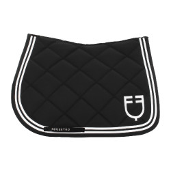 Springonderlegger Double Stripes in technische stof Zwart / wit
