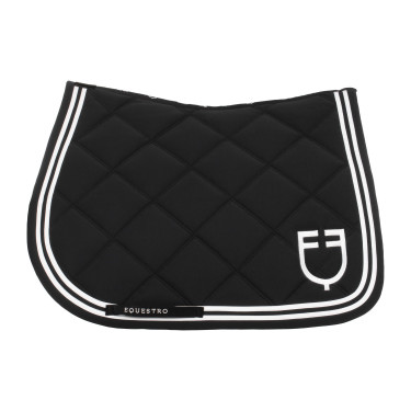 Springonderlegger Double Stripes in technische stof Zwart / wit