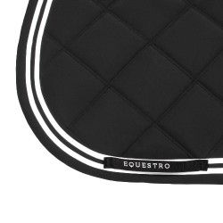 Springonderlegger Double Stripes in technische stof Zwart / wit