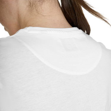 Dames T-shirt Elegant van katoen Wit