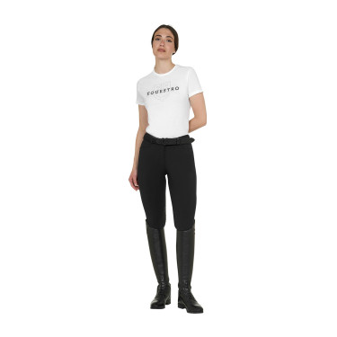 Dames T-shirt Elegant van katoen Wit