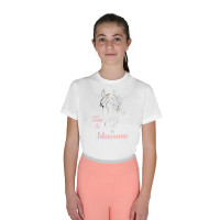Meisjes-T-shirt Time to Blossom van katoen Wit