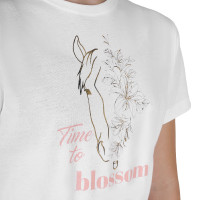 Meisjes-T-shirt Time to Blossom van katoen Wit