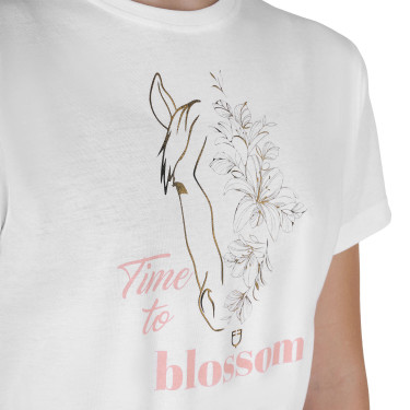 Meisjes-T-shirt Time to Blossom van katoen Wit