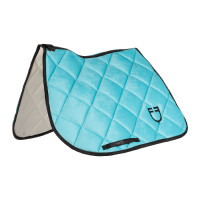 Springzadeldekje met suède logo Lucht Blauw